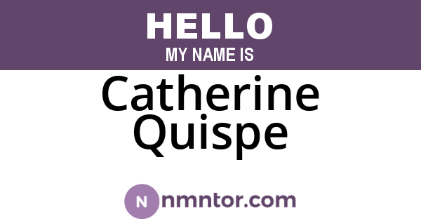 Catherine Quispe