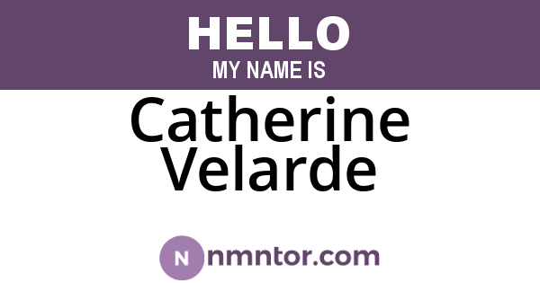 Catherine Velarde