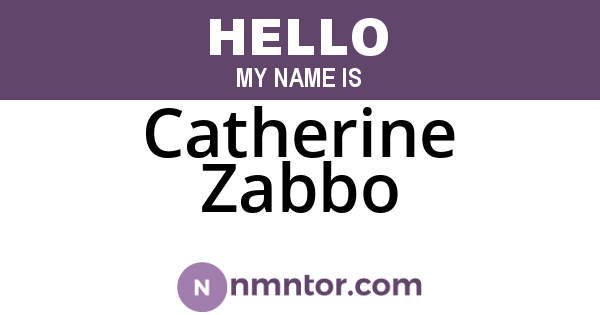 Catherine Zabbo