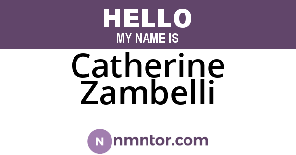 Catherine Zambelli