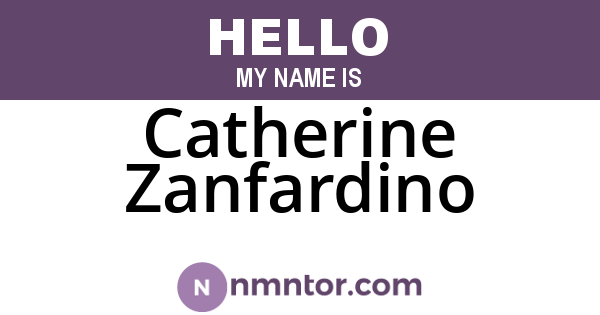 Catherine Zanfardino