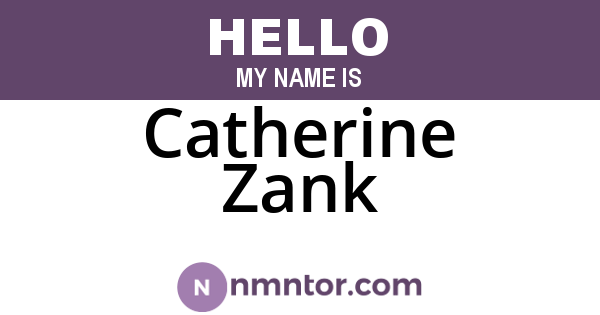 Catherine Zank