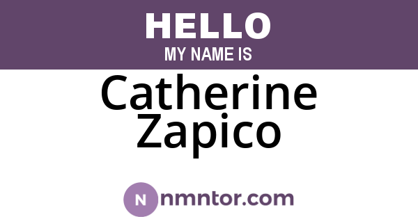 Catherine Zapico
