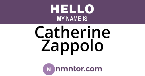 Catherine Zappolo