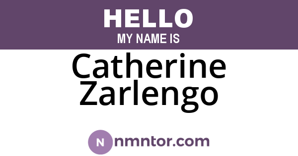 Catherine Zarlengo