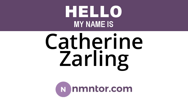 Catherine Zarling