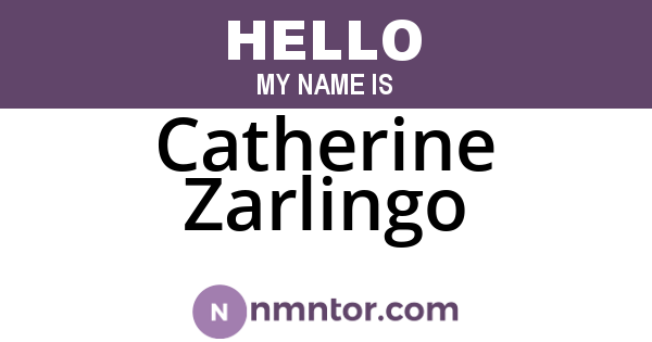 Catherine Zarlingo