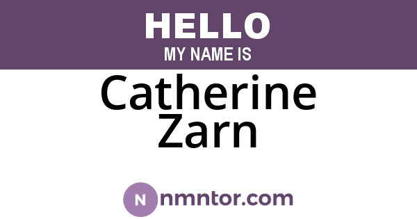 Catherine Zarn