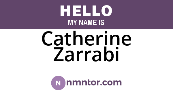 Catherine Zarrabi