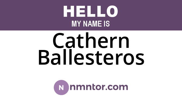 Cathern Ballesteros
