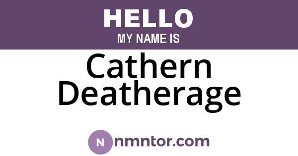 Cathern Deatherage