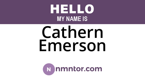Cathern Emerson