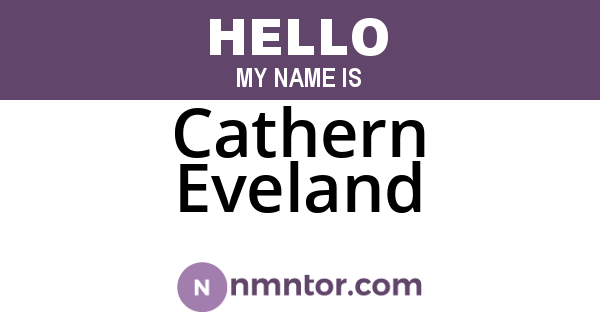 Cathern Eveland