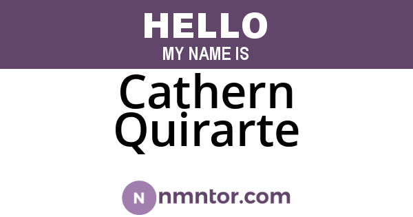 Cathern Quirarte
