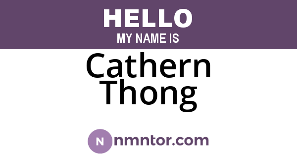 Cathern Thong