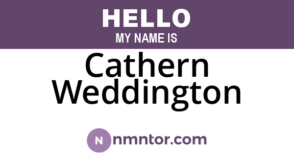 Cathern Weddington