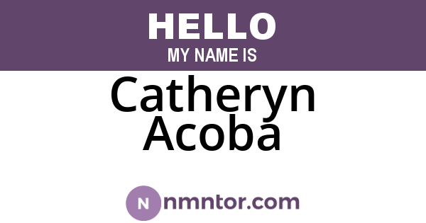 Catheryn Acoba