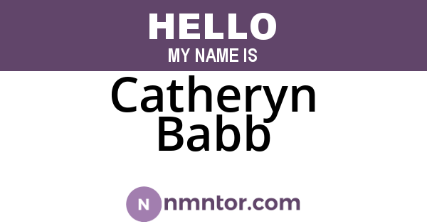 Catheryn Babb