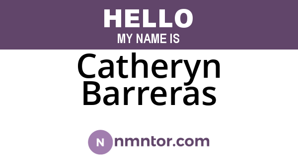 Catheryn Barreras