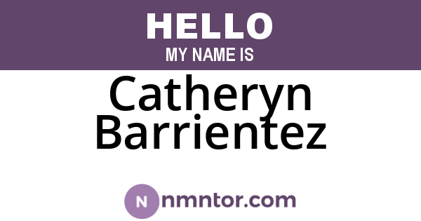 Catheryn Barrientez