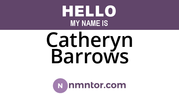 Catheryn Barrows
