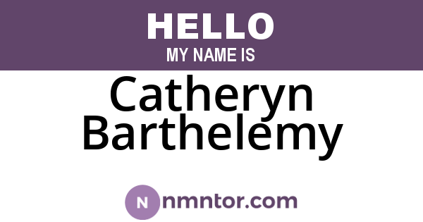 Catheryn Barthelemy
