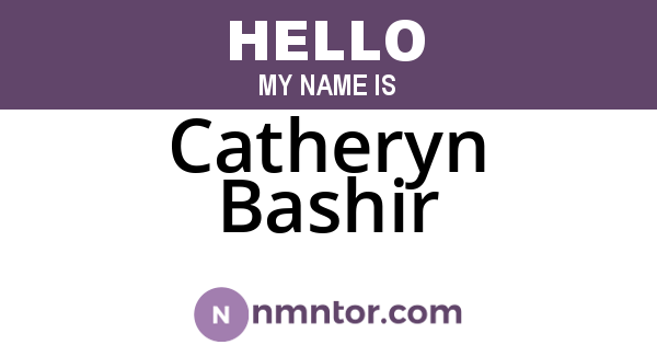 Catheryn Bashir