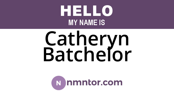 Catheryn Batchelor