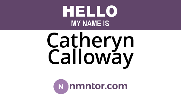Catheryn Calloway