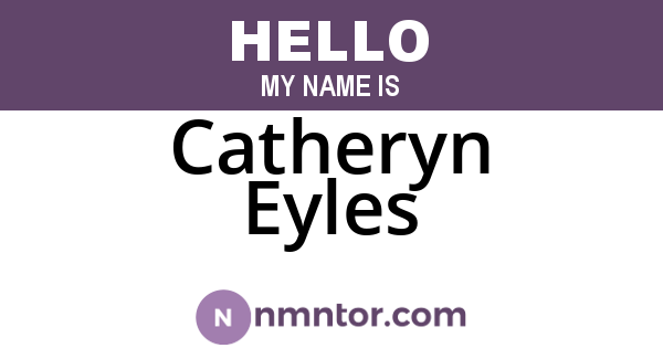 Catheryn Eyles