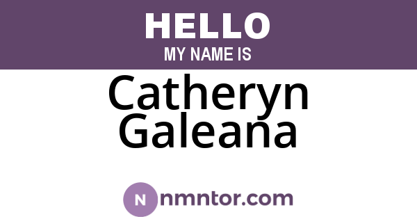 Catheryn Galeana