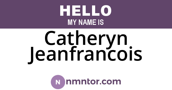Catheryn Jeanfrancois