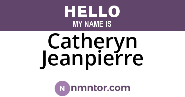 Catheryn Jeanpierre