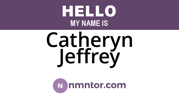 Catheryn Jeffrey
