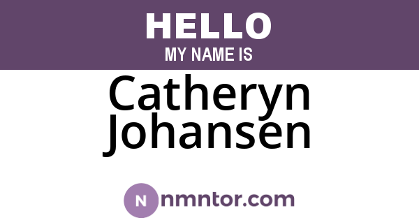 Catheryn Johansen