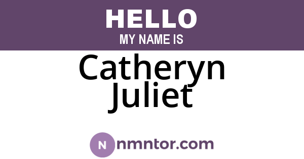 Catheryn Juliet