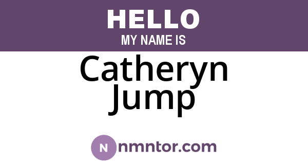 Catheryn Jump