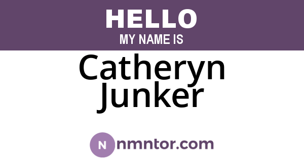 Catheryn Junker