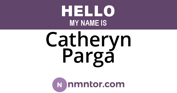Catheryn Parga
