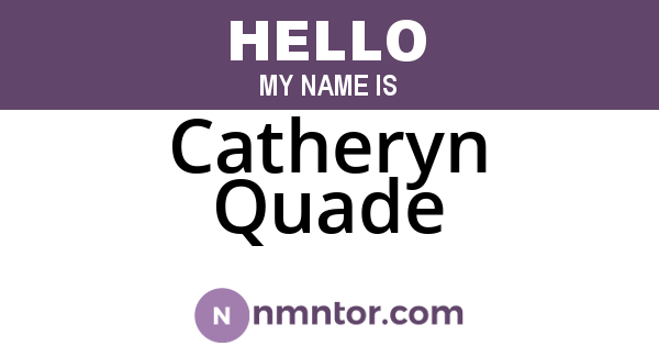 Catheryn Quade