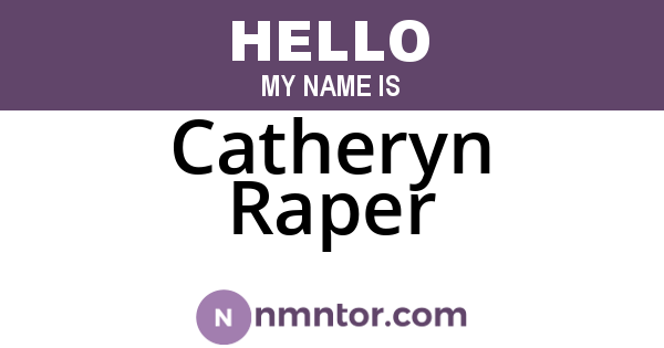 Catheryn Raper