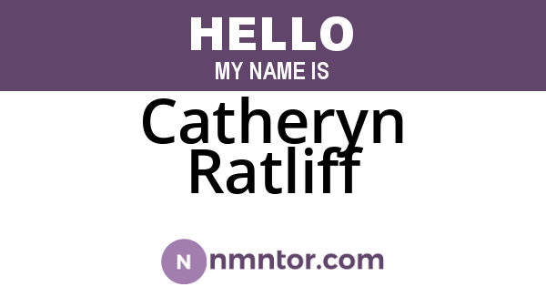 Catheryn Ratliff