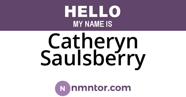 Catheryn Saulsberry