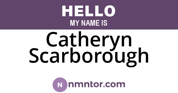 Catheryn Scarborough