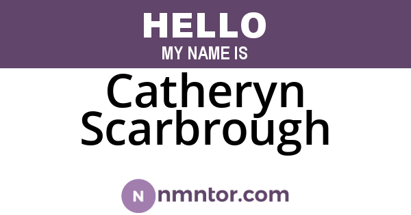 Catheryn Scarbrough