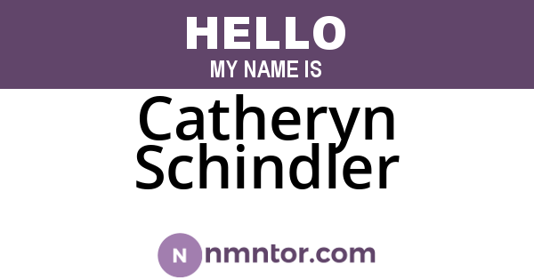 Catheryn Schindler