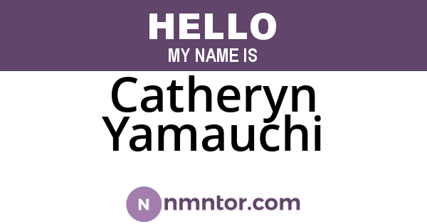 Catheryn Yamauchi
