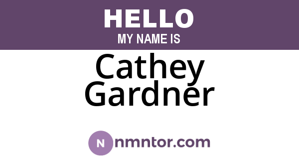 Cathey Gardner