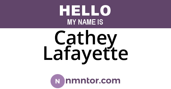 Cathey Lafayette