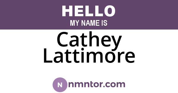 Cathey Lattimore